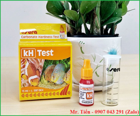 Hộp kiểm tra độ kiềm kH trong nước hãng Sera, Hộp test kH Sera