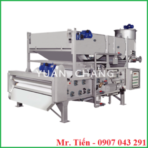 Hệ thống tách ép nước bùn thải 3 băng tải công suất cao (Triple filter belt) TB3 hãng Yuanchang